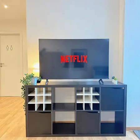 Modern Flat - Waschmaschine, Fussbodenheizung, Regendusche 아파트